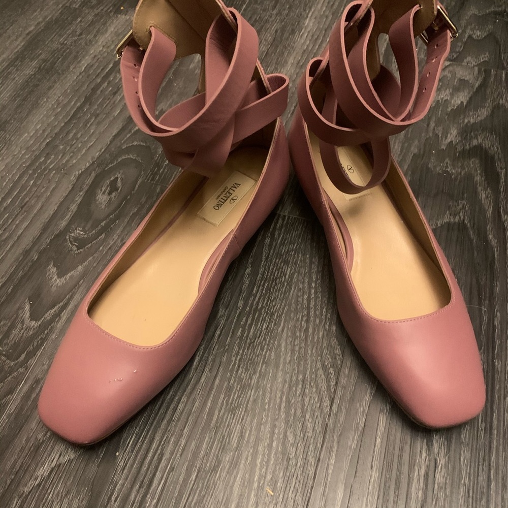Valentino Garavani back-zip ballerina flats - 37